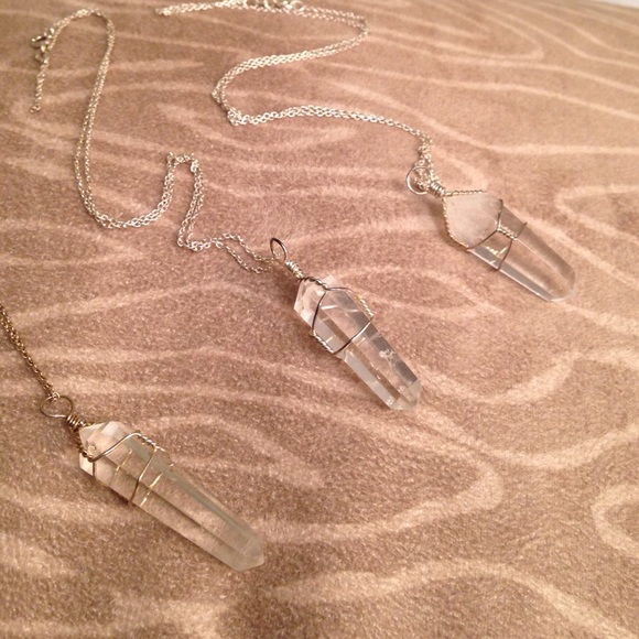 925 Sterling Silver wrap pendant Quartz - Picture 4 of 4