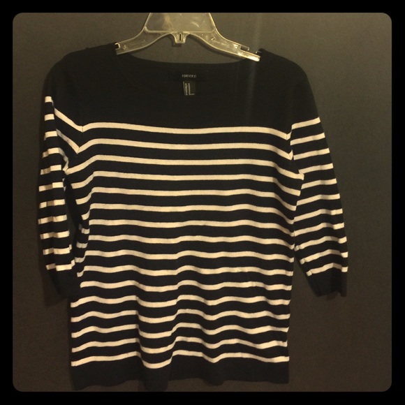 Forever 21 striped pullover sweater