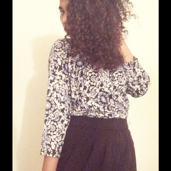 Blue Paisley Print shirt