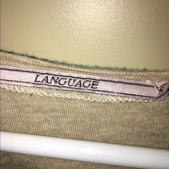 language blouse! - Picture 3 of 3