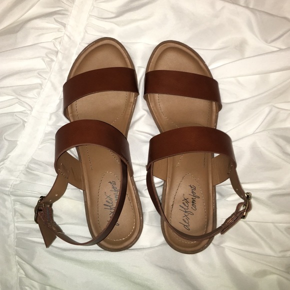 brown sandals