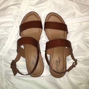 brown sandals