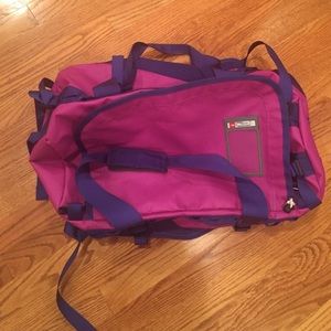 Gently used North Face duffle bag/backpack