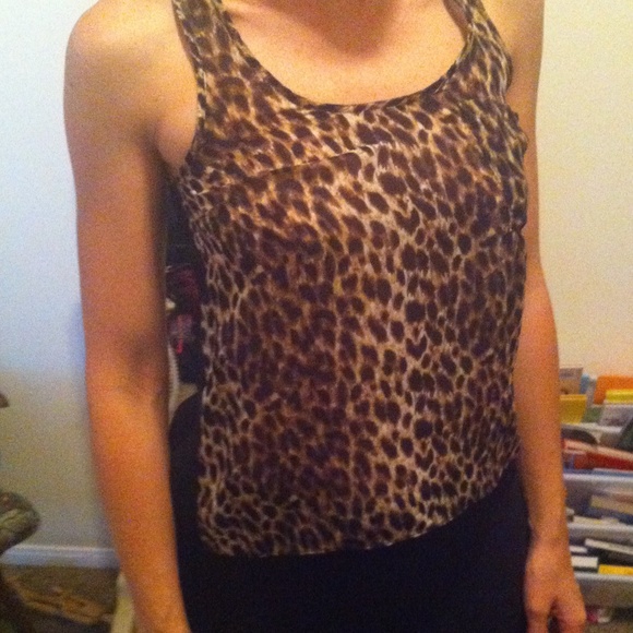 🐅Racer back leopard tank🐅