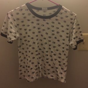 Brandy Melville all eyes Nadine shirt