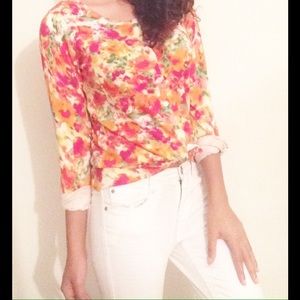 Vibrant Watercolor Cardigan