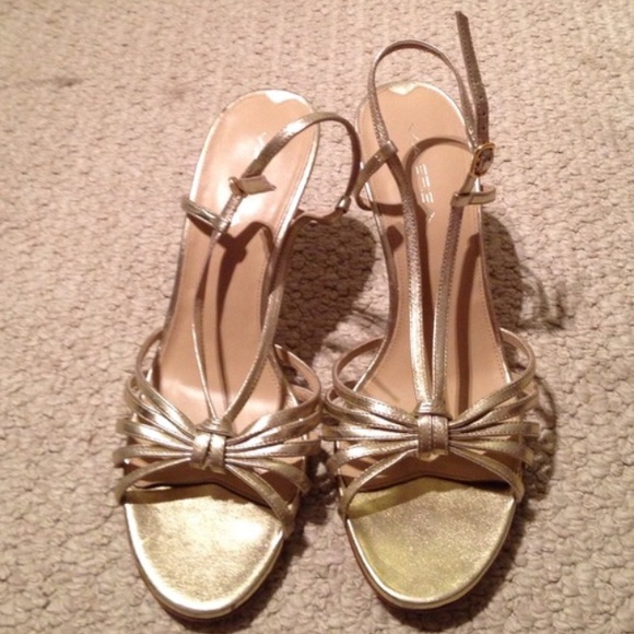 Via Spiga Gold Heels