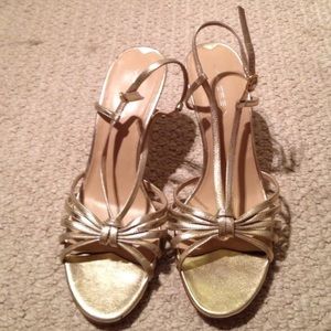 Via Spiga Gold Heels