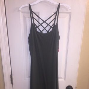 Olive green casual dress