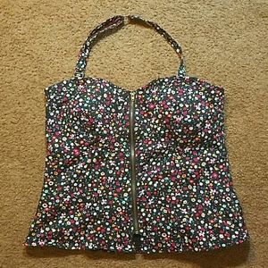 Flower Corset Halter Top from American Rag