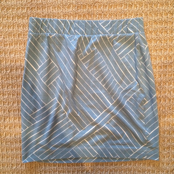 Blue A-Line Skirt