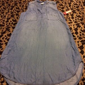 Denim shirt dress