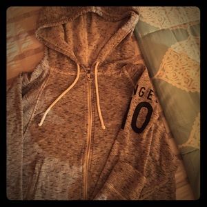 Vs angel crop soft inside zip hoodie!!