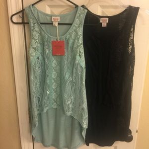 2 for 1 bundle! Dressy tanks from target! Sheer.