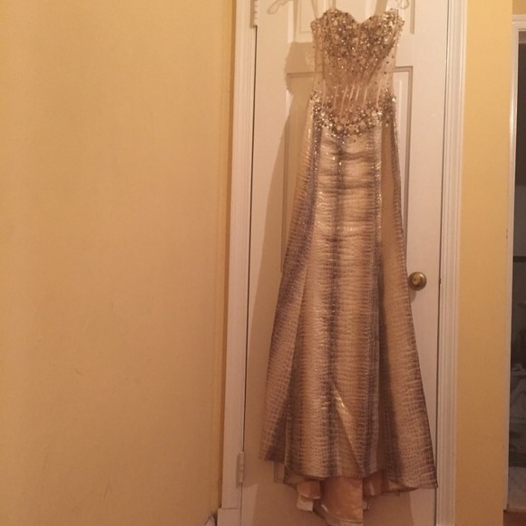 snakeskin homecoming dress