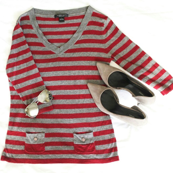 Soft fall striped sweater - Picture 2 of 4