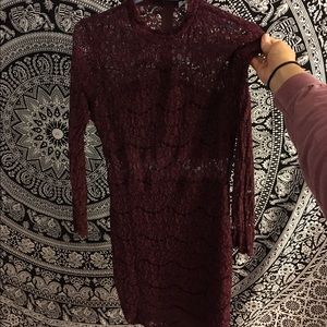 Maroon Dress