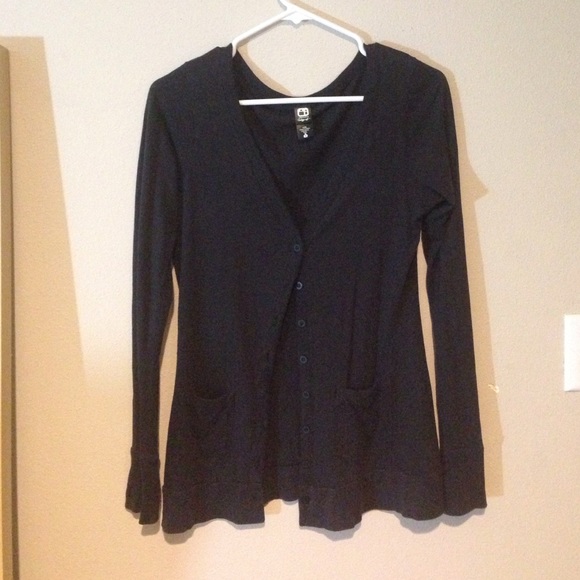 Basic black cardigan