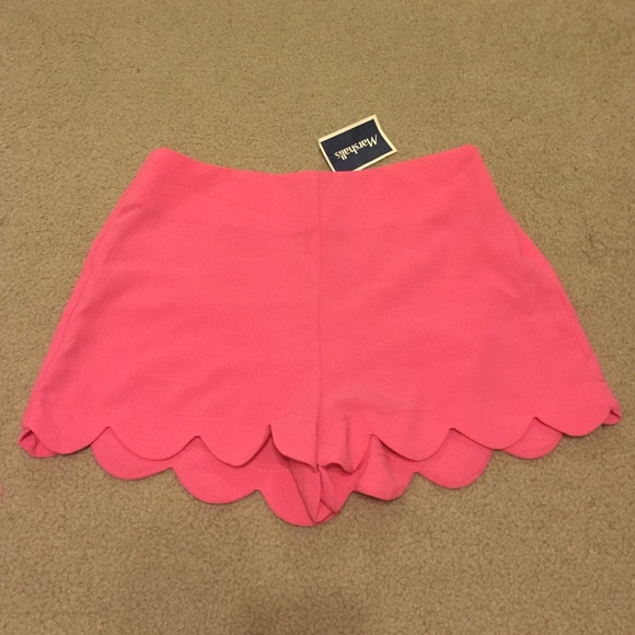 Pink high waisted shorts