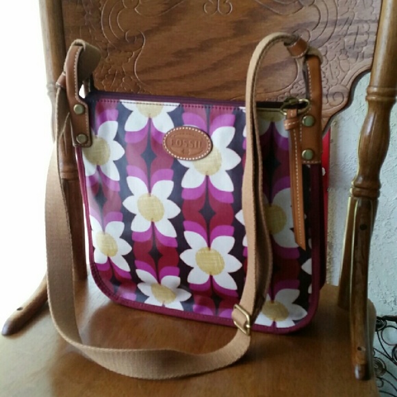 Fossil Floral Cross Body Bag