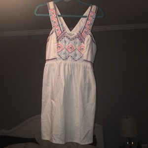 Adorable Embroidered White Dress