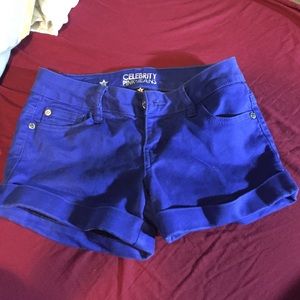 Blue shorts