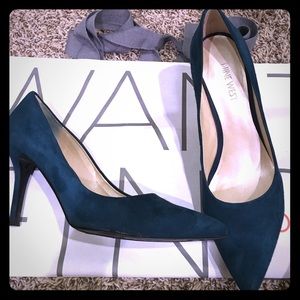 Nine West Teal Heels