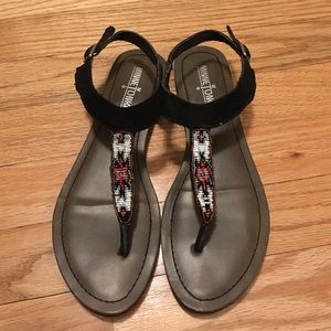 Minnetonka Beaded Sandals