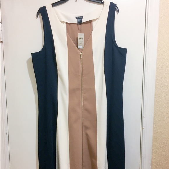 Ann Taylor zipper work dress