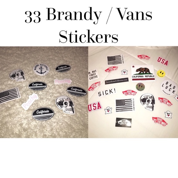 Brandy Melville + Vans Stickers (33) ✨💕