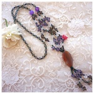 Purple Boho Necklace