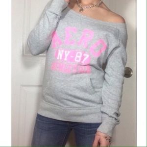 Aeropostale Gray Sweatshirt