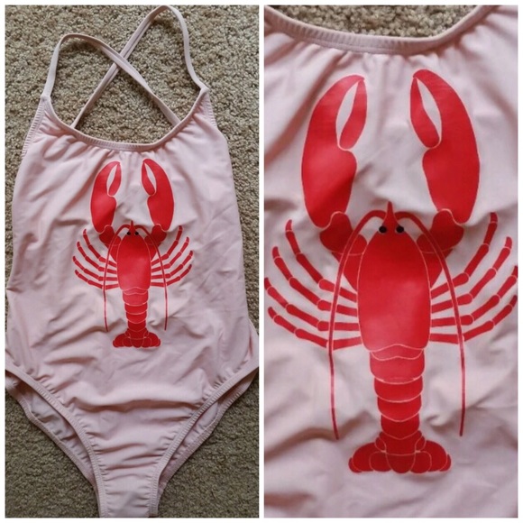 🆑❗️LAST 1❗️ Wildfox Lobster Pink 1-Piece Swimsuit - Picture 2 of 4