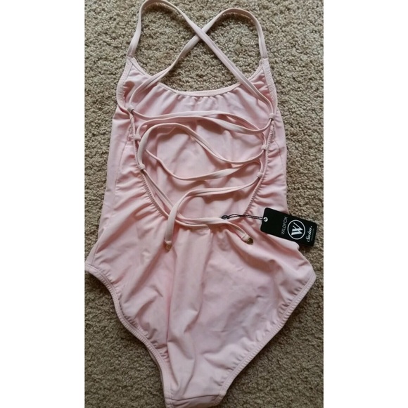 🆑❗️LAST 1❗️ Wildfox Lobster Pink 1-Piece Swimsuit - Picture 3 of 4