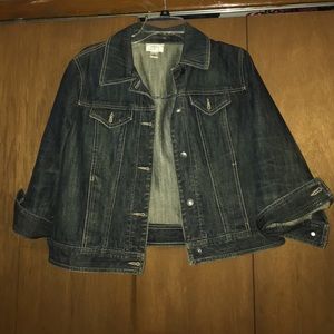 Ann Taylor LOFT cropped jean jacket