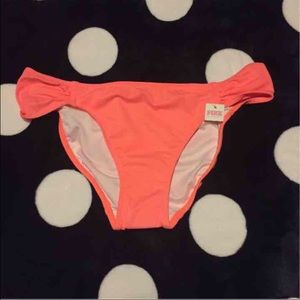 VS PINK ruched side bikini bottoms NWT