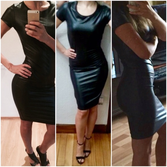 Sexy Leather Bandage Midi Club/Festival/Party NWT - Picture 3 of 4