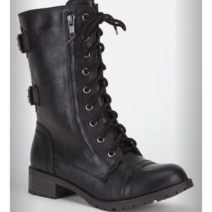 Women's Black Combat Boots