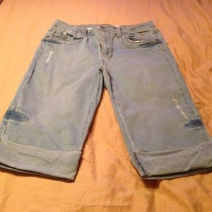 Baby Phat Jeans cuff to the knees, stretch