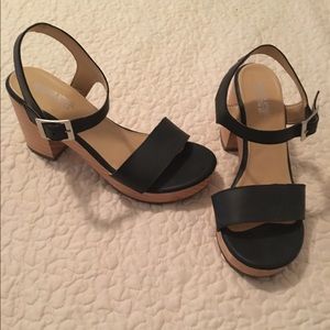 American apparel wooden heels