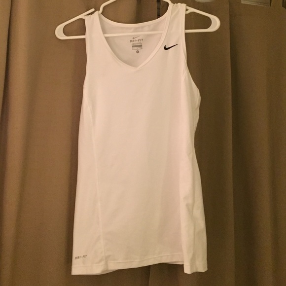 White Nike tank top