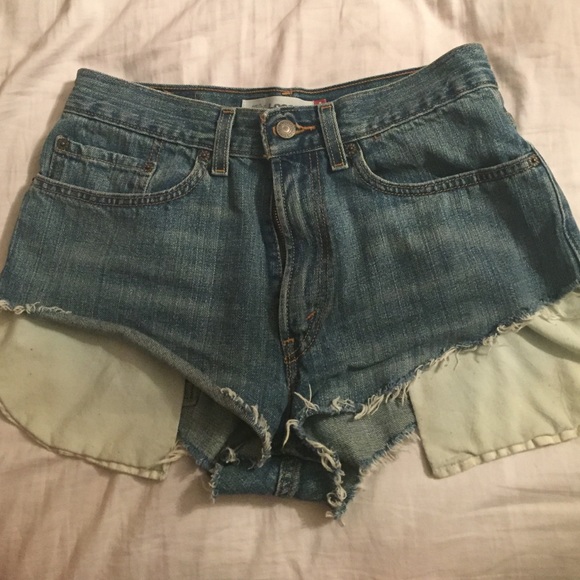 Denim refurbished shorts