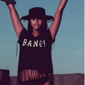 Wildfox BANG fringe top