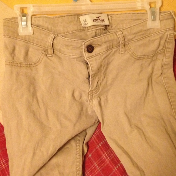 Khaki hollister pants