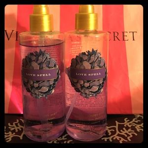 2 Victoria's Secret "Love Spell" perfume bottles