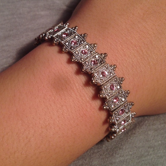 Silver and pink bracelet!