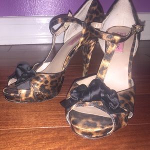 Betsy Johnson Cheetah Print Heels
