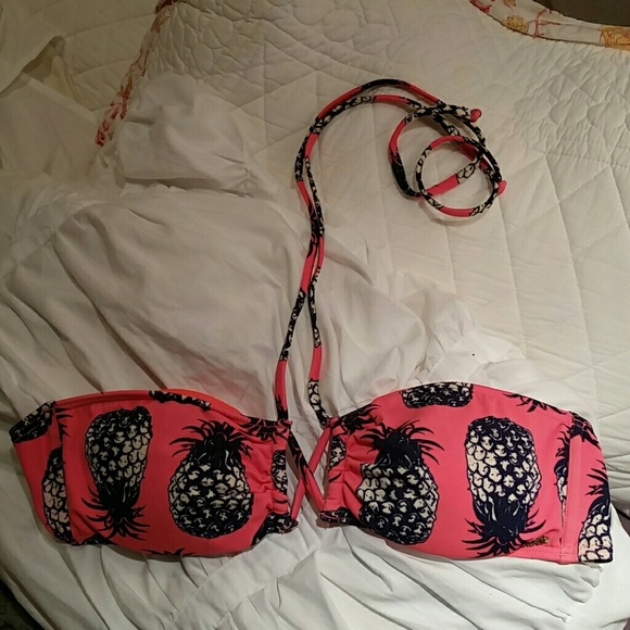 Roxy Neon Pineapple Swim Top