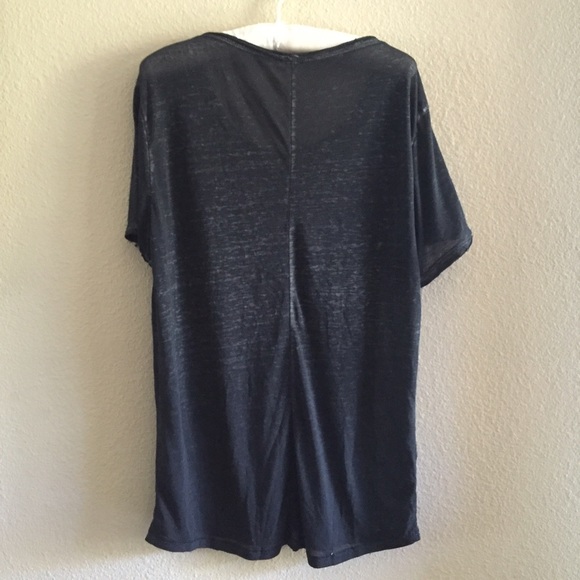 Black semitransparent long top - Picture 2 of 3