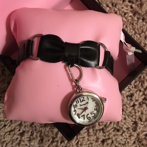 Betsey Johnson Accessories - Betsey Johnson Betseyville charm bow watch